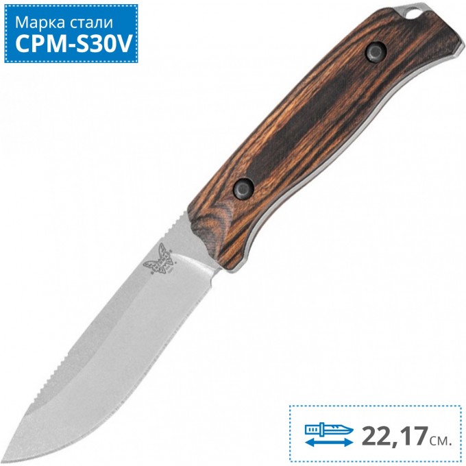 Нож BENCHMADE 15001-2 SADDLE MOUNTAIN SKINNER BM15001-2 Нож BENCHMADE 15001-2 SADDLE MOUNTAIN SKINNER BM15001-2