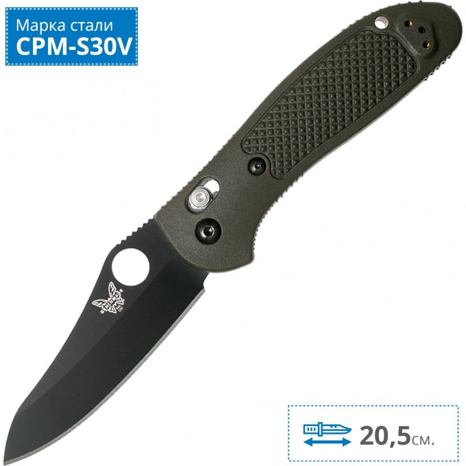 Нож BENCHMADE 550BKOD-S30V GRIPTILIAN BM550BKOD-S30V Нож BENCHMADE 550BKOD-S30V GRIPTILIAN BM550BKOD-S30V