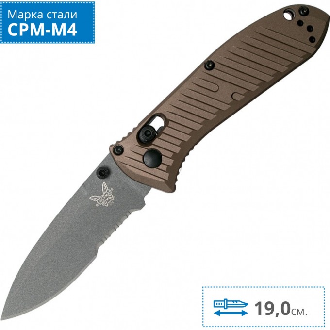 Нож BENCHMADE 575SGY-2001 MINI PRESIDIO II BM575SGY-2001 Нож BENCHMADE 575SGY-2001 MINI PRESIDIO II BM575SGY-2001