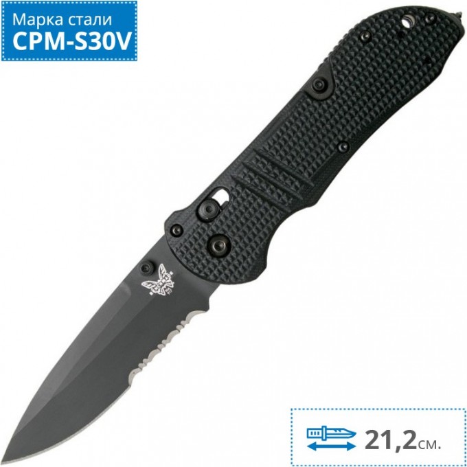 Нож BENCHMADE TRIAGE 917SBK-1901 Нож BENCHMADE TRIAGE 917SBK-1901