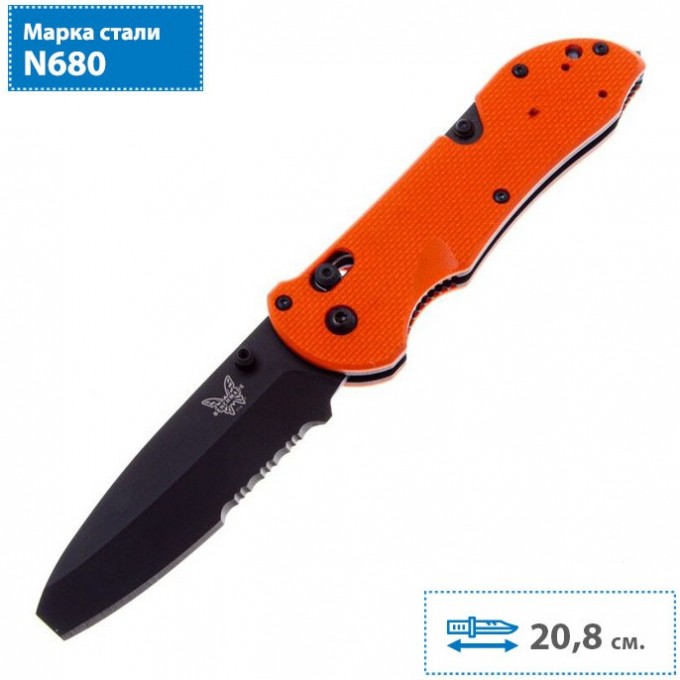 Нож BENCHMADE TRIAGE BM916SBK-ORG Нож BENCHMADE TRIAGE BM916SBK-ORG